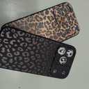 2 iPhone 17 Pro Max Case 6.9 Inch 2025, Aesthetic Leopard Goth Phone Case for Women Girls Men, Silicone Protective Phone Cover for iPhone 17 Pro Max, Black and Yellow Leopard