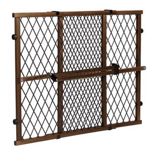Position & Lock Adjustable Wood Baby Gate (Farmhouse Collection)
