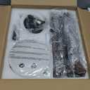 Fanbulous 52 Inch Ceiling Fans with Lights and Remote, 3 Blades Flush Mount Low Profile Ceiling fan, Efficient 3475 CFM, Safe ABS, Timer, Quiet 35dB, 3CCT, Reversible for Bedroom Living Room, Walnut