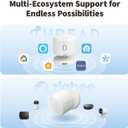 Aqara Presence Sensor FP300 Wireless 5-in-1 Motion Sensor with mmWave, PIR, Light, Temperature & Humidity Detection, Thread & Zigbee, Supports HomeKit, Home Assistant, Alexa, Google Home