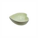 6 pcs Light Green Heart Shaped Porcelain Soy Sauce Dish 1.65 oz Ceramic Dip Dipping Bowls for Dinner Baking BBQ and Cooking