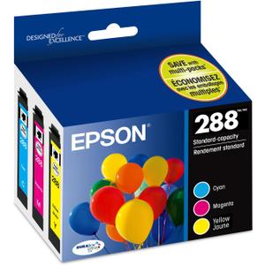 EPSON 288 DURABrite Ultra Ink Standard Capacity Color Combo Pack (T288520-S) Works with Expression XP-330, 430, 434, 340, 440, 446