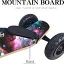 MountainBoard All Terrain Skateboard Kiteboard Cross Country Mountainboard Big Wheel Downhill Longboard All Terrain Longboard Kite Board with Bindings for Cruising and Downhill