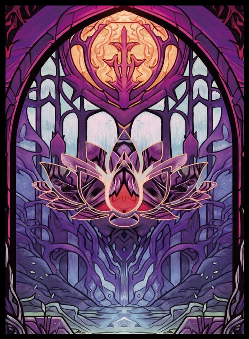 MTG Card Sleeves 100ct - Lotus - Art Card Sleeves Deck Protector, Clear Front & Matte Textured Back, Sleeves for Magic The Gathering