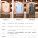 Pack of 100 Garment Bag, Transparent Suit Bag,Clothing Dust Cover, Gown and Dress Storage Bag 60  90 cm