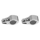 Bimini Top Jaw Slide, 2 Pack 1 Inch 316 Stainless Steel Jaw Slide Marine Hardware Fitting Replacement for Marine Boat Yacht Bimini Top Jaw Slide Hinged Accessories, Silver