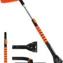 41" Ice Scrapers for Car Windshield and Extendable Snow Brush with Foam Grip and 360 Pivoting Brush Head for Christmas Car Auto Truck SUV