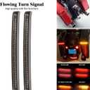 Smoke Saddlebag Tail Light LED Running Brake Sequential Turn Signal Lamp Fit for Harley Touring Street Gilde Road Gilde Road King Electra Glide Ultra Limited 2014-2023