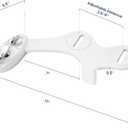 LUXE Bidet NEO 180 - Dual Nozzle, Self-Cleaning, Non-Electric Bidet Attachment for Toilet Seat, Adjustable Water Pressure, Rear & Feminine Wash, with Lever Control (White)