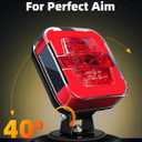 Solar Wireless Trailer Lights Kit, Magnetic LED Tow Lights with Brake Turn Tail Light Modes, 100FT Remote Signal, USB-C Rechargeable, IP67 Waterproof with Safety Rope for Boat Truck RV