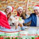 Jingmore 60 Pcs Winter Plastic Cups Bulk 16 oz Snowflake Disposable Winter Party Cups Stripes Polka Dots Drinks Cup for Christmas Holiday Birthday Baby Shower Party Supplies(White Gold,Snowflake)