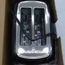 Toastmaster 2-Slice Toaster - Black with Stainless Steel - Kitchen Essential for Sandwich Bread & Breakfast Toast - Toaster with Wide Slots, High Rise Toast Lift & Cool-Touch Exterior