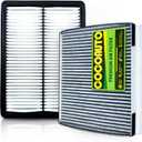 Cabin and Engine Air Filter Kit for Telluride 3.8L(2020-2025), Santa Fe 2.0L 2.4L(2019-2020), Replace 97133J5000, 97133-3M000, WP10367, 28113A9100