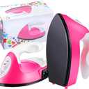 Mini Heat Press Small Iron Portable Heat Press Machine Mini Craft Iron with Charging Base Accessories for DIY T-Shirts, Shoes, Bag and Hats Heat Transfer Vinyl Projects