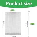 moonoom 20Pcs 8x12 Inch Stainless Steel Fruit Protection Bag, Fruit Protection Wire Cover Bag with Zip Tie, Reusable Vegetable Barrier Wire Bags for Protecting Fruits Berries Roots