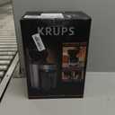 KRUPS Flat Burr Coffee Grinder Electric, 18 Adjustable Grind Settings, 2-20 Cups per Grind, Single Touch, Coffee Bean and Spice Grinder, Stainless Steel, Black