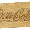 Tablecraft Coca-Cola Wood & Metal Flat Bottle Opener, Metallic (CC394) (Small)