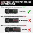 LASFIT Truck Bed Mat 2019-2026 for Chevrolet Chevy Silverado 1500 | GMC Sierra 1500 (Only Fit 5.8FT Bed), Bed Liner for Chevy Silverado GMC Sierra 1500, Not Fit Optional CarbonPro Bed