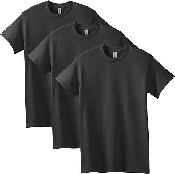 Gildan Adult Heavy Cotton T-Shirt, Style G5000, 3 Pack Large 