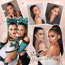 FESHFEN Straight Ponytail Extension 18 inch Natural Long Ponytails Wrap Around Clip in Pony Tail Hair Piece Synthetic Hairpieces for Women, Light Brown