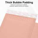 Extra Thick Bubble Mailers - Light Pink, 50 Pack, 6x10 Waterproof Padded Envelopes (Usable Size: 6x9), Durable Shipping Mailers for Jewelry, Handmade Goods, Crafts, and Fragile Items