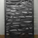 Barrette Outdoor Living 73030564 Sprig Decorative Screen Panel, Black