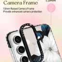 Lotadilo Cute Case for Samsung Galaxy A16 for Women Girls - Funny Blue Flower Design Compatible with Magsafe Magnetic Ring Holder Kickstand Fashion TPU Phone Covers