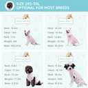 X-Small Dog Recovery Suit Female Spay, Professional Dog Surgery Suit Post Neuter, Abdominal Surgical Suit for Male Dogs Can Pee, Prevent Licking Soft Breathable Cotton Covers Wound (Pink, XS)