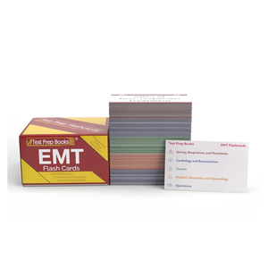EMT Flash Cards Study Guide and Practice Questions for the Emergency Medical Technician Exam [Full Color Cards]