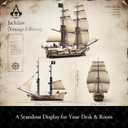 Wise Block Assassin's Creed Black Flag Jackdaw (Voyage Edition) Building Set - Pirate Ship Model with 6 Minifigures, Jackdaw Desktop Decoration for Fans, Building Block Gift for Adults 18+, HA395105