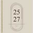 2026-2027 Monthly Planner, Jan 2026-June 2027, B5 (7" x 9"), 2 Year Monthly Planner, 24 month Calendar, Simple Calendar Planner Notebook Soft PVC Cover, Suitable for Schools & Offices, Beige