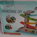 TOP BRIGHT Car Ramp Toy for 2 3 Year Old Boy Gifts, Toddler Race Track Toy for 18 Month Old with 4 Wooden Cars and 3 Car Garage