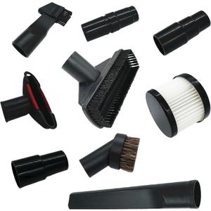 9Pcs 123539-7 123486-2 Vacuum Attachments Parts Replace for DEWALT DCV501HB DCV501LN DCV5011H with Soft Horsehair Dust Brush and Vacuum Cleaner Filter Adapter Kit Household Cleaning