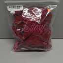 Lilosy Sexy Garter Belt Mesh Lace Babydoll Lingerie Dress Set with Thong, Size: XL