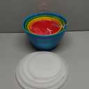 BINO | Mixing Bowl Set with Lids | Versatile Plastic Bowls for Kitchen Mixing, Serving, and Storage - 4-Piece Mixing Bowl Set in Various Sizes | Space-Saving Nesting Design | Dishwasher Safe (Multicolor)