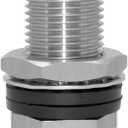 Beduan 1/4" NPT Stainless Steel Female Bulkhead Coupler Thru-bulk Pipe Fitting 1-1/2" Length (Full Female Thread)