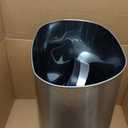 BestOffice | 13 Gallon Trash Can with Lid | Automatic Touchless Garbage Can | Odor Control | Modern Oval Design | Easy to Clean | Stainless Steel | Fits Any Kitchen, Bathroom, Office or Home