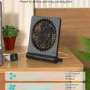 Small Desk Fan,Rechargeable USB Fan Battery Operated,Ultra Quiet, Strong Wind, 3 Speeds Travel Fans
