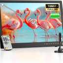 NORTHING 17.2" Portable TV for Camping, 7000mAH Built-in Powered TV with Antenna/USB/HDMI/AV Input, 12V Small T V for Camping Bedroom Kitchen RV Patio Car Power Outage, Sleep Timer