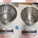 KSENDALO Small Stainless Steel Utensil Holder, SUS304 Silverware Utensil Drying Rack, Utility Sturdy Home Kitchen Daily Use Utensil Drainer for Countertop, Silver (5.32inch Tall)