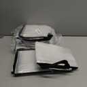 5 Pack Moving Bags, Wreath Storage Bag, Garland Container, Clear Storage Bags with Handles and Zippers Moving Bag for College Carrying, Bedding, Toys Organizer, Under the Bed Storage (Black)