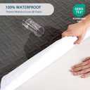 Queen Mattress Protector Waterproof - Ultrasonic Noiseless Mattress Pad with Reinforced TPU Backing, Breathable Bed Cover Fit 6"-18" Deep Pocket for Potty Training, Pets & Night Sweats, Gray