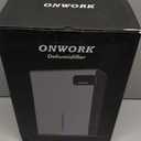 Dehumidifier, 95 OZ Dehumidifiers for Home (800 sq.ft), Quiet Small Dehumidifiers for Bedroom Bathroom Basements Closet RV, Auto Shut Off, Two Working Models and 7 Colors LEDBlack