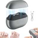 Electric Nail Clippers - 2026 Smart Nail Clipper for Seniors, Electric Nail Clipper with LED Light, Painless Toenail Trimmer for Thick Nails, Arthritis, Low Vision (Black*1)