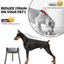 SHAINFUN Grey Metal Stand for Large Dogs, Adjustable Width Tall Elevated Bowls for 7-10.6" Dishes, Food Water Feeder, Raised Holder, 11" Tall (Bowl Not Included)