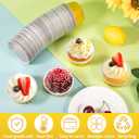 IJRPLM 50pcs 5oz 125ml Muffin Liners Cups with Lids (gold),50 Pack Baking Cups with Lids,5oz Aluminum Foil Cupcake Cups Muffin Liners, Standard size