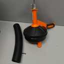 Drain Auger, Clog Remover with Drill Adapter, 25 Feet Flexible Plumbing Snake Use Manually or Powered for Kitchen, Bathroom and Shower Sink, Comes with Gloves (Orange)