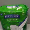 FitRight Ultra Adult Diapers, Disposable Incontinence Briefs, Leak-Proof Diaper, Absorbent Briefs For Men and Women, Maximum Protection, Medium, 32  44 in, 20 briefs per bag