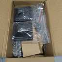 Solar Post Lights Outdoor Solar Cap Lights Deck Fence Cap for 4x4 5x5 6x6 Posts Patio Garden Courtyard Decoration Fixture Waterproof Warm White Lighting Black (2)