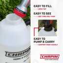 Chapin 16200 Pump Sprayer, 2-Gallon, Lawn & Garden Translucent Poly Tank, Adjustable Cone Nozzle, Ergonomic Handle & in-Tank Filter for Herbicides, Pesticides & Fertilizers